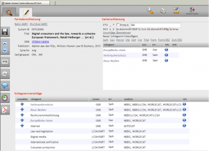 Ansicht der webbasierten Oberfläche des Digitalen Assistenten